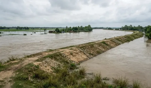 Saran में Gandak River का तटबंध टूटने से बढ़ी तबाही, 19 बचाव दल तैनात