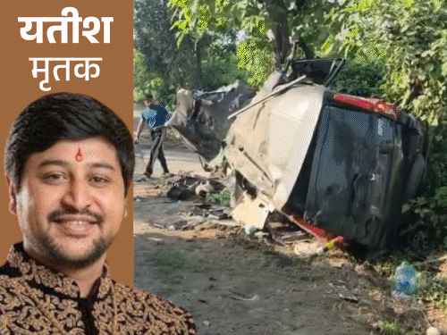 रामनगर- डंपर से भिड़ी स्कॉर्पियो, नेशनल बास्केटबॉल खिलाड़ी की मौत:पत्नी गंभीर; 4 महीने पहले हुई शादी, नैनीताल घूमने निकले थे दंपती