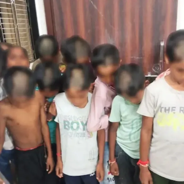 सरकारी आश्रम स्कूल में 82 स्टूडेंट्स का आधा सिर मुंडवाया:बच्चों के खेलने से नाराज हो गए थे सुपरिटेंडेंट, महाराष्ट्र के चंद्रपुर का मामला