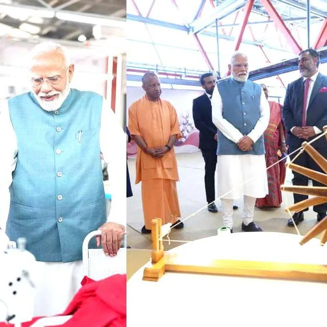 पीएम मोदी ने महिला से कहा- थैंक्यू तो योगी जी को बोलो...
