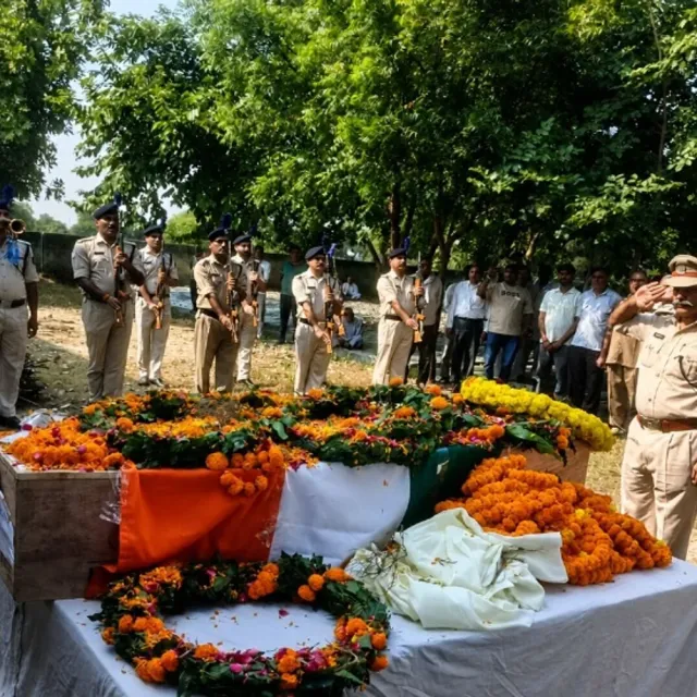 ड्यूटी के दौरान एक्सीडेंट में CRPF हेड कॉन्स्टेबल की मौत:रेवाड़ी में राजकीय सम्मान के साथ अंतिम विदाई; अजमेर में थी पोस्टिंग