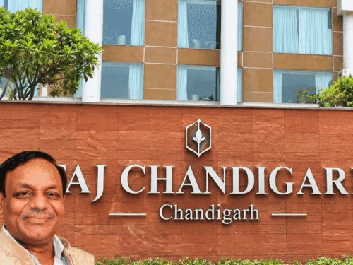 चंडीगढ़ ताज होटल में बिजनेसमैन की लाश मिली:रात में मिलने आई युवती को पुलिस ने हिरासत में लिया; 2 दिन पहले रूम बुक किया