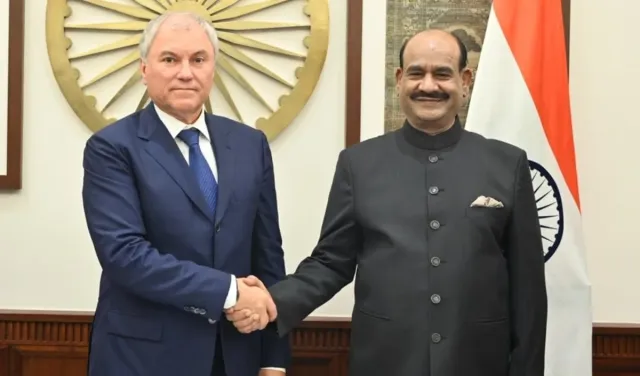 Om Birla की रूसी संसद के अध्यक्ष Vyacheslav Volodin से मुलाकात, भारत-रूस संबंधों पर हुई चर्चा