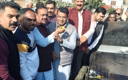 विधायक शिव अरोरा ने नेशनल हाइवे 109 से अटरिया मंदिर होते हुऐ सिडकुल ढाल के आगे तक जाने वाले 4 किलोमीटर लम्बे बहुप्रतिक्षित मार्ग के निर्माण कार्य का फीता काटकर किया शुभारम्भ*