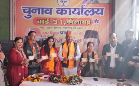 भाजपा  प्रत्याशी सौरभ थपलियाल ने तेज किया चुनाव प्रचार