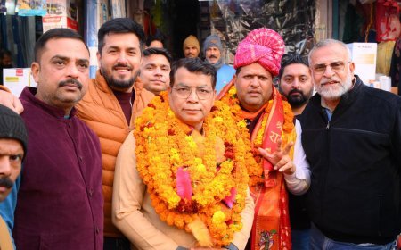 रुद्रपुर ,विधायक  शिव अरोड़ा के साथ भाजपा मेयर प्रत्याशी ने किया चुनाव प्रचार