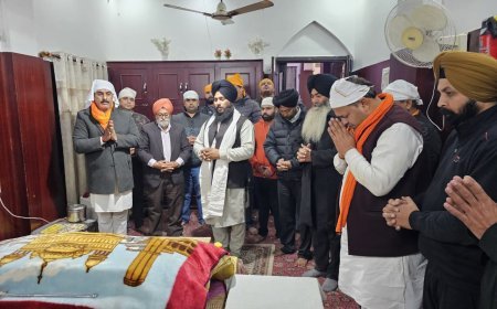 विकास शर्मा की जीत के लिए गुरूद्वारा में हुई अरदास