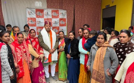 मेयर प्रत्याशी बनने पर विकास शर्मा का जोरदार स्वागत