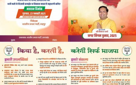 निकाय चुनाव के लिए भाजपा का संकल्प पत्र विकास की "गारंटी": सीएम धामी