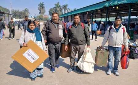 शान्तिपूर्ण व निर्वाध मतदान कराने हेतु 619 पोलिंग पार्टियां सुरक्षा बल के साथ मतदेय स्थलों को हुई रवाना