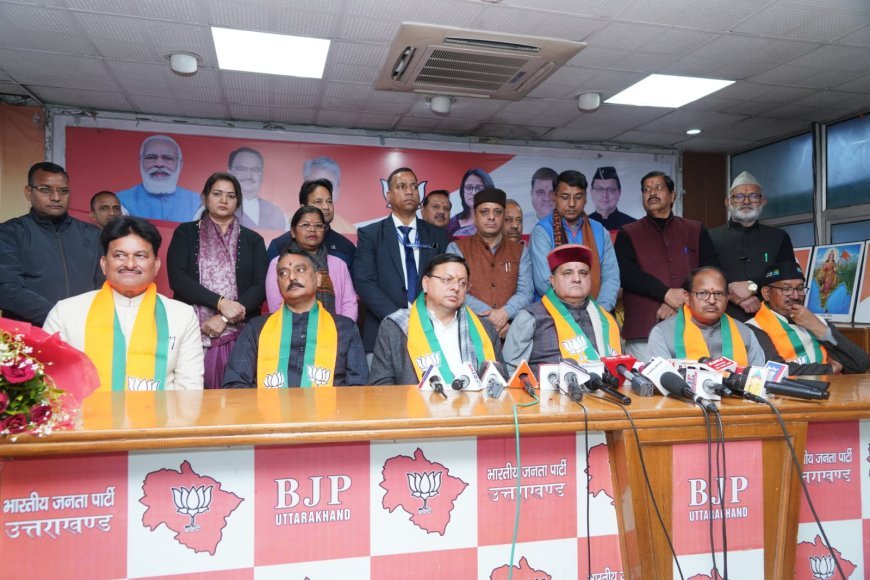 निकाय मे भाजपा की सरकार बननी निश्चित, कांग्रेस मे कार्यकर्ता का सम्मान नही: धामी