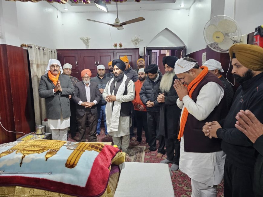 विकास शर्मा की जीत के लिए गुरूद्वारा में हुई अरदास