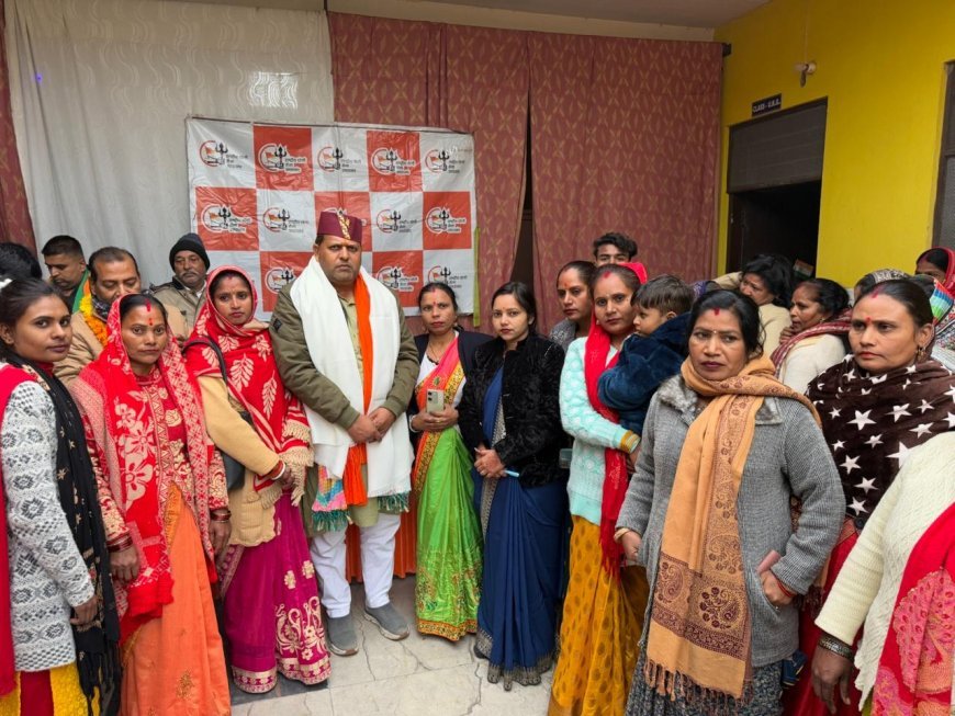 मेयर प्रत्याशी बनने पर विकास शर्मा का जोरदार स्वागत