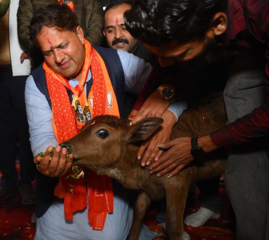 गौ रक्षा दल ने विकास शर्मा को दिया समर्थन
