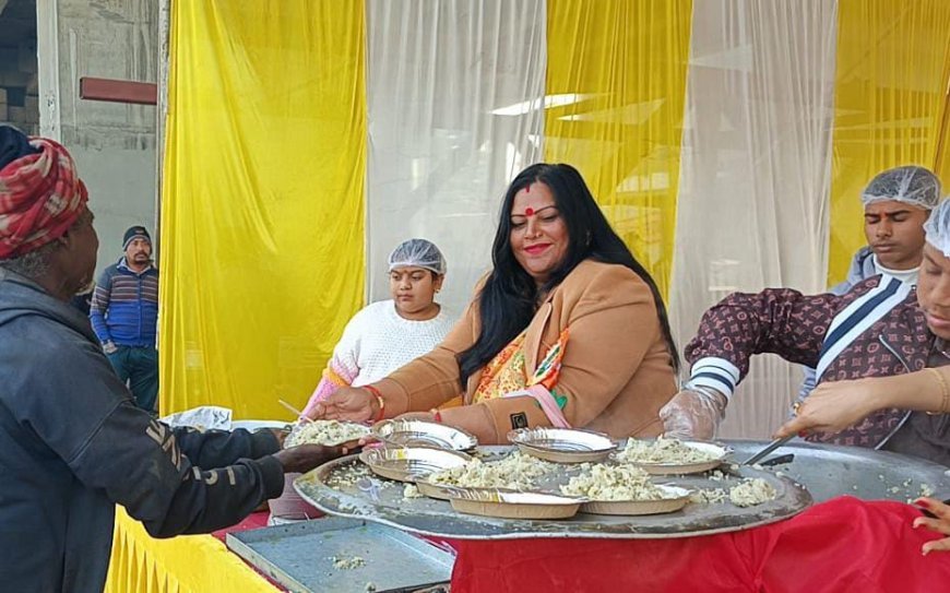 मकरसंक्रन्ति व पोंगल के पर्व पर कराया खिचड़ी भोग