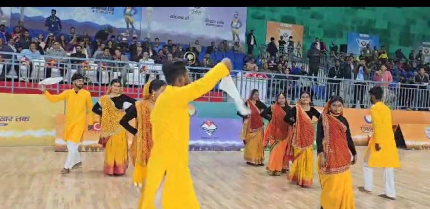 रंगारंग सांस्कृतिक कार्यक्रमों के बीच विधिवत शुभारम्भ हुआ 38वें राष्ट्रीय खेल प्रतियोगिता