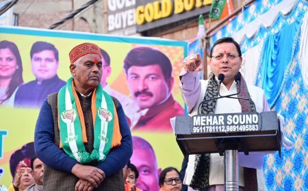 दिल्ली में आप-दा की सरकार ने पिछले 10 वर्षों में केवल ड्रामेबाजी और नौटंकी की - सीएम धामी*