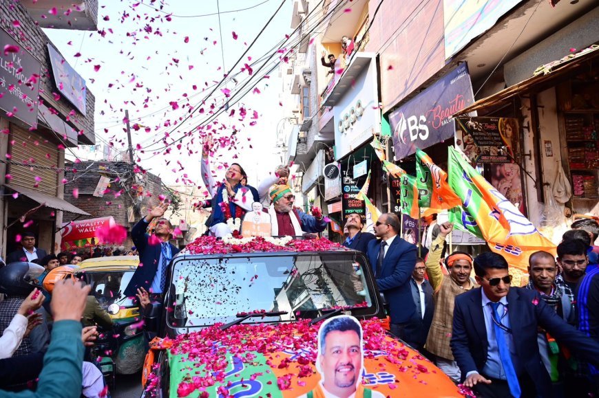 दिल्ली में चुनाव प्रचार के अंतिम दिन सीएम धामी ने विभिन्न विधानसभाओं में किए रोड शो*