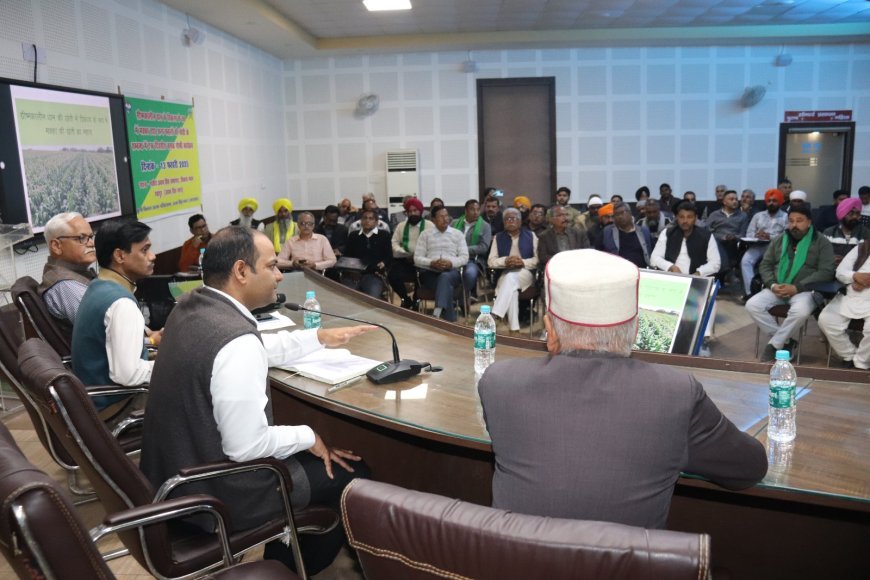 जागरूकता अभियान गोष्ठी में सभी किसानों के मध्य ग्रीष्मकालीन धान के विकल्प फसलों पर आम सहमति बनी, गांव-गावं में चलेगा व्यापक प्रचार-प्रसार