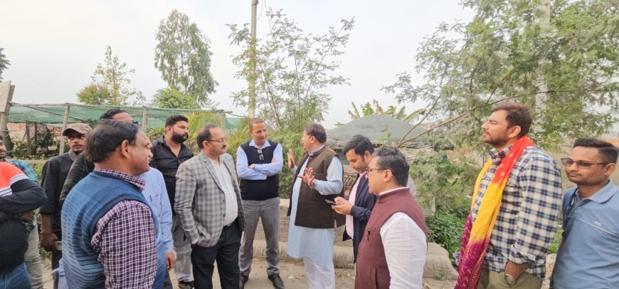 तीन पानी डाम का जल्द होगा उद्धार कई कालोनियों को जलभराव की समस्या से मिलेगी निजात,महापौर ने संयुक्ट टीम के साथ किया सर्वे
