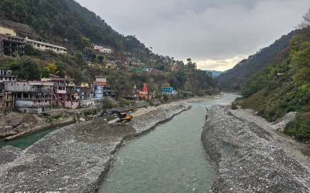 सीएम धामी के आदेश पर थराली की सुरक्षा के लिए पिंडर नदी में रिवर ड्रेजिंग शुरू*