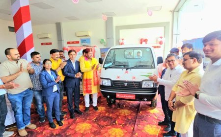 महापौर ने की मारूति सुजुकी के नये वाहन सुपर कैरी ईएसपी की लॉंचिंग