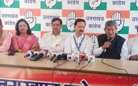 कांग्रेस के वरिष्ठ नेताओं ने धामी सरकार के 3 साल के कार्यकाल पर संयुक्त रुप से पत्रकार वार्ता की