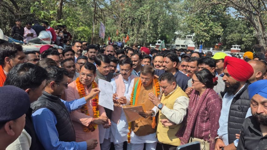 किच्छा विधायक की सदस्यता रद्द करने की मांग, भाजपा ने किया सत्याग्रह प्रदर्शन