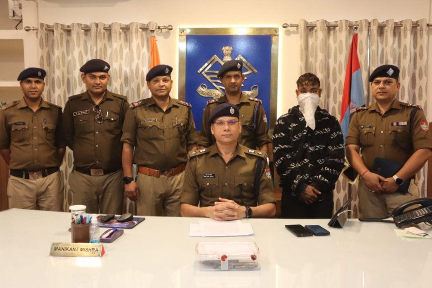 दिनेशपुर क्षेत्र में फायरिंग कर दहशत फैलाने वाले आरोपी को पुलिस ने मात्र 7 घण्टे में दबोचा ।
