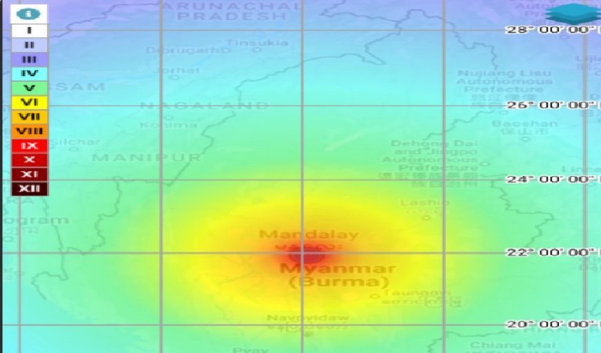 Earthquake: म्यांमार में आया 7.2 का जोरदार भूकंप, दिल्‍ली-NCR तक असर