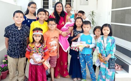 सरवती देवी मैमोरियल ट्रस्ट संस्थापक डॉ. रेनूशरण ने वैदिक मंत्रोच्चार के साथ किया कन्या पूजन