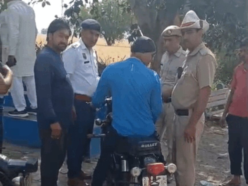 हिसार में 3 बाइकों का 80 हजार का चालान:मॉडिफाइड साइलेंसर और प्रेशर हॉर्न मिला, बिना नंबर प्लेट के चला रहे