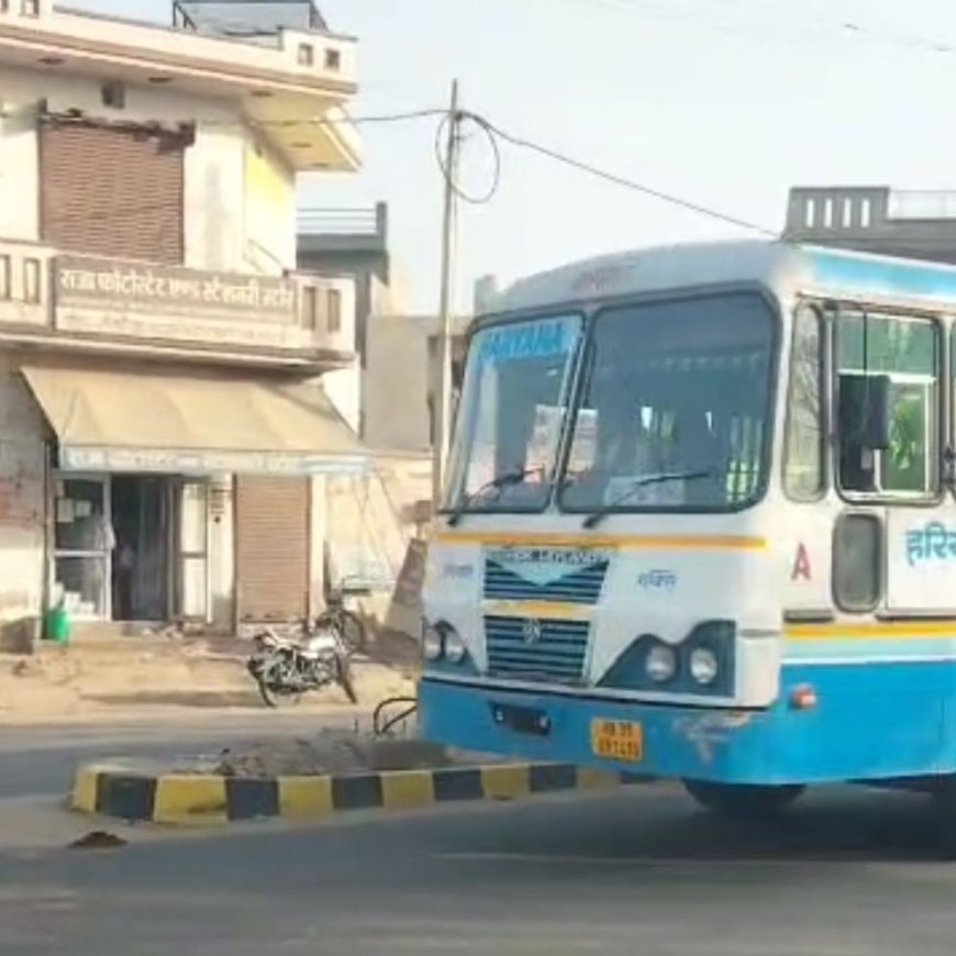 हिसार में रोडवेज बसों का मनमाना रूट:यात्रियों को बिना कोई सूचना दिए बदल रहें रास्ता, सरपंच बोले-अनिल विज को पत्र लिखेंगे