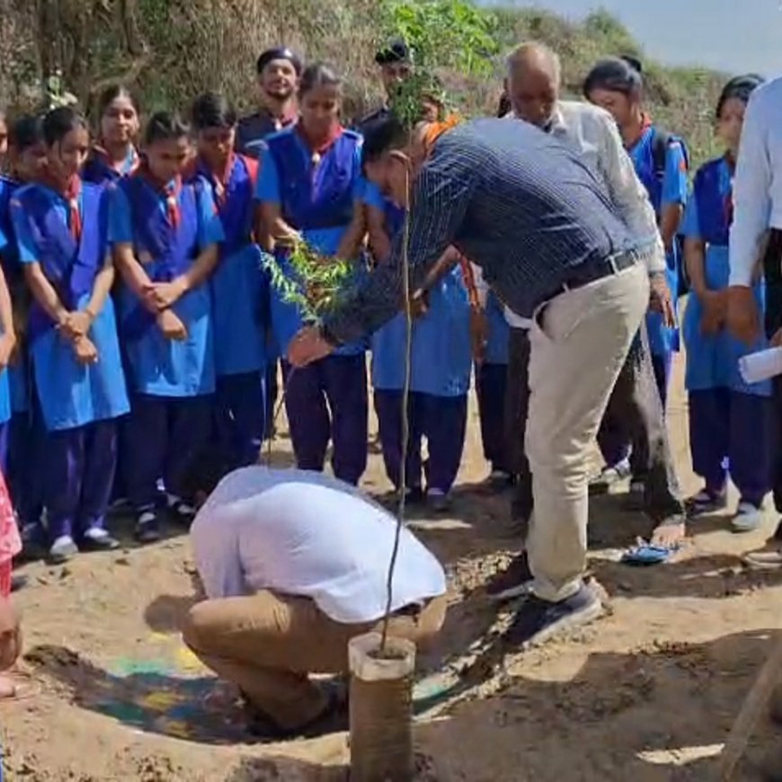 पर्यावरण बचाने का दिया संदेश:बीड़ कंजर्वेशन क्षेत्र में किया पौधा रोपण, विश्व पृथ्वी दिवस पर हुआ प्रोग्राम