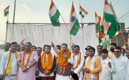 ऑपरेशन सिंदूर की सफलता पर भाजपा ने निकाली तिरंगा शौर्य सम्मान यात्रा, सांसद अजय भट्ट बोले  सेना के पराक्रम पर देश की जनता को गर्व*