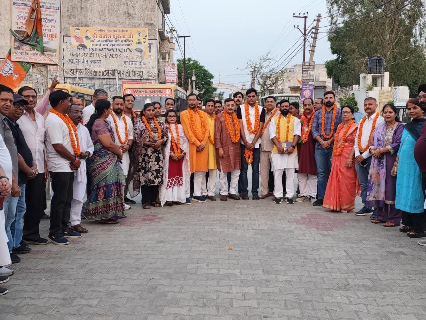 पूर्व विधायक राजेश शुक्ला ने अपने आवास पर भाजपा किच्छा नगर मंडल के नवनियुक्त पदाधिकारियों का भव्य स्वागत किया