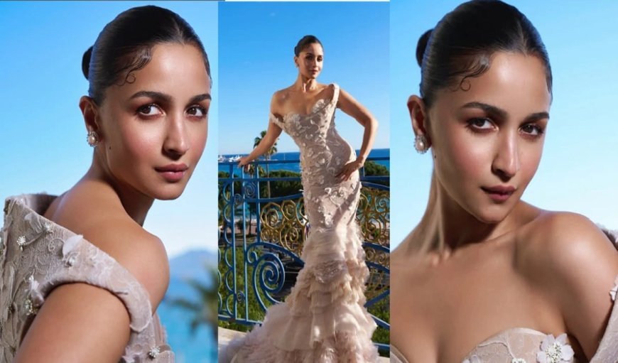 Cannes 2025 | आलिया भट्ट का कान्स डेब्यू, एक्ट्रेस की ऑफ शॉल्डर ड्रेस ने दिलाई मल्लिका शेरावत के 2017 लुक की याद | Photos