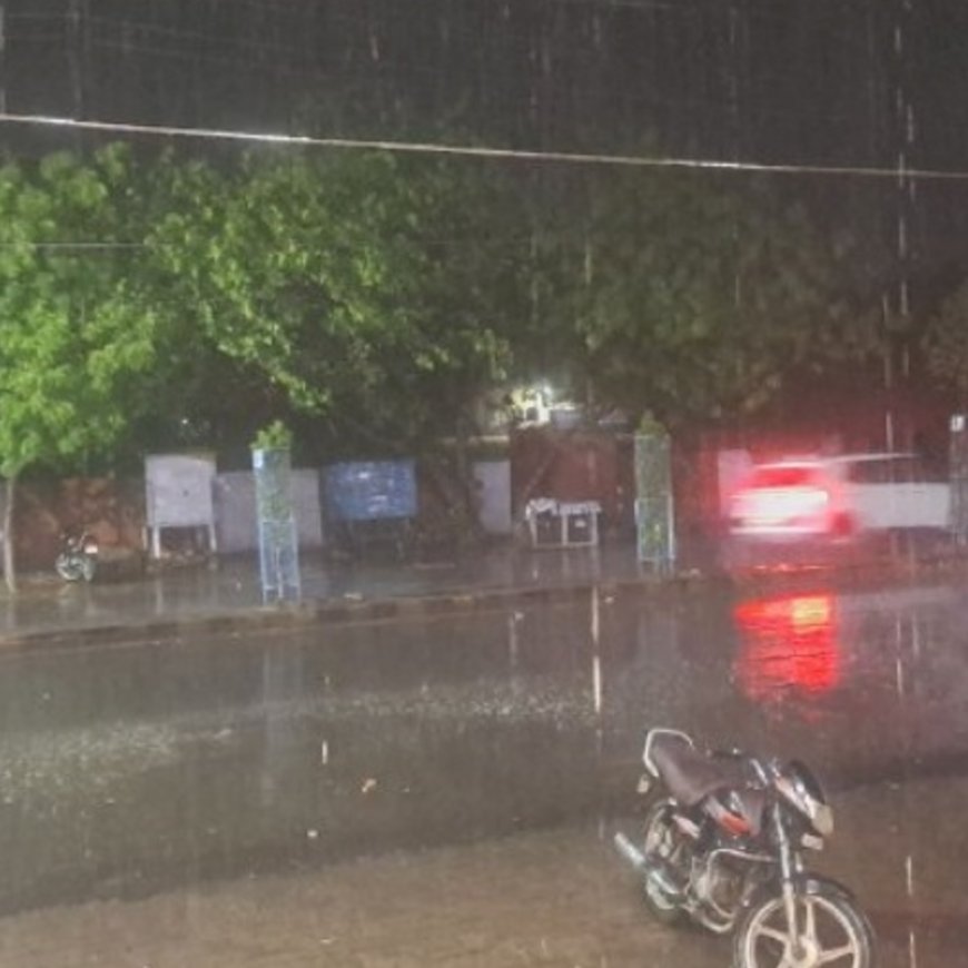 पाली में तेज हवा के बाद हुई बारिश:रात 8 बजे दोबारा हुई बरसात, मौसम ठंडा होने पर गर्मी से मिली राहत