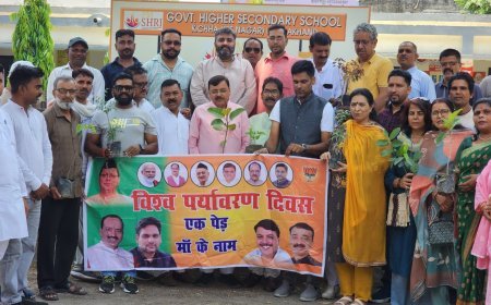 विश्व पर्यावरण दिवस पर भाजपा किच्छा नगर मंडल ने पूर्व विधायक राजेश शुक्ला के नेतृत्व में चलाया पौधारोपण अभियान,