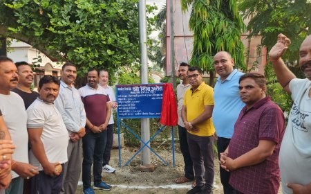 विधायक शिव अरोरा ने विजय लक्ष्मी एनक्लेव मे विधायकनिधि से स्वीकृत हाईमाक्स लाइट का किया लोकार्पण*