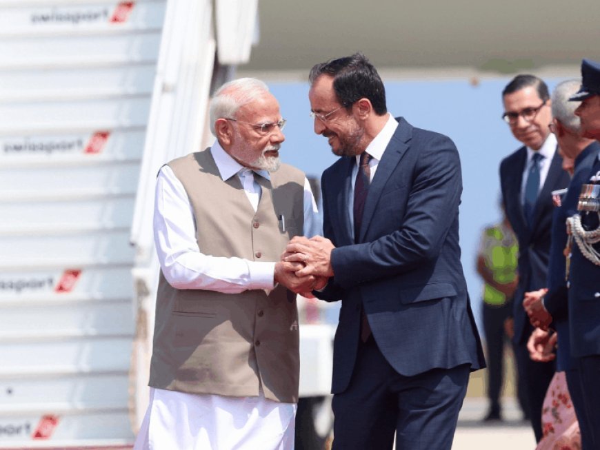 मोदी बोले-साइप्रस को यूरोप के प्रवेश-द्वार के रूप में देखा:इस साल के अंत तक यूरोपीय यूनियन से फ्री ट्रेड एग्रीमेंट के लिए प्रतिबद्ध