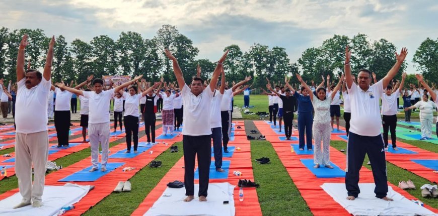 विधायक शिव अरोरा ने "योग" को बताया हमारी प्राचीन विरासत! प्रधानमंत्री नरेंद्र मोदी ने विश्व पटल पर योग को दिलाई विशेष पहचान*