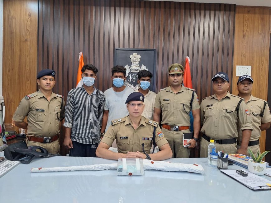 अपराधियों पर एसएसपी मणिकांत मिश्रा का शिकंजा: फायरिंग कर हत्या का प्रयास करने वाले तीन आरोपी मात्र 12 घंटे में गिरफ्तार*