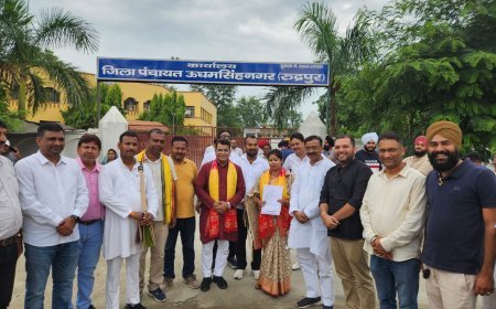 खानपुर पूर्व से भाजपा समर्थित जिला पंचायत प्रत्याशी अमिता विश्वास के नामांकन मे शामिल हुऐ विधायक शिव अरोरा!