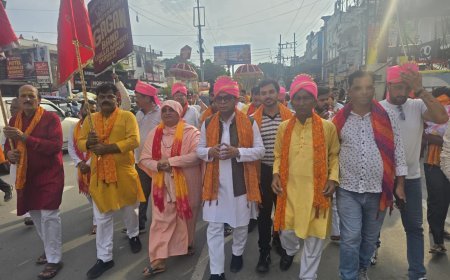 * *आनंद प्रेम आश्रम द्वारा निकाली गई कलश यात्रा में शामिल हुए विधायक शिव अरोड़ा! कल से शुरू होगी शिव महापुराण कथा*