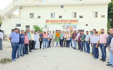 ग्राउंडिंग सेरेमनी को लेकर महापौर ने ली आढ़ती एसोसिएशन की बैठक