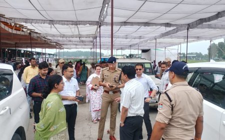 गदरपुर ब्लॉक की 193 मतदान पार्टिया नवीन मंडी से हुई रवाना ।