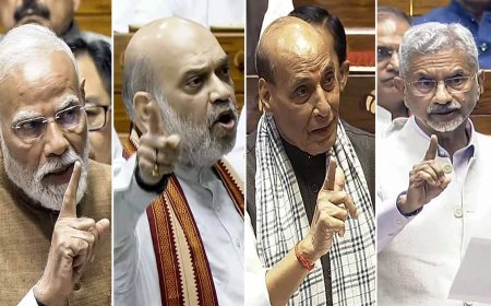 प्रधानमंत्री मोदी, अमित शाह, राजनाथ सिंह और जयशंकर के संसद में दिये गये भाषणों का पूरा निचोड़ ये रहा
