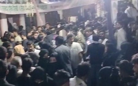 ऐतिहासिक अलम नौचंदी और जुलूस-ए-अमारी में उमड़ा श्रद्धालुओं का जनसैलाब:84 साल पुरानी परंपरा, शहर और दूसरे जिलों से आए जायरीन