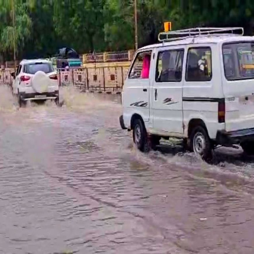 जैसलमेर में आज बारिश का येलो अलर्ट:पोकरण में हुई रिकॉर्ड बारिश, 3 घंटे में पौने 5 इंच बरसे मेघ